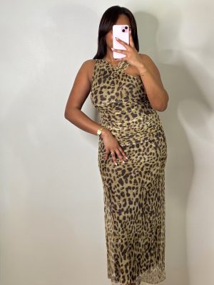 Robe Georgina marron