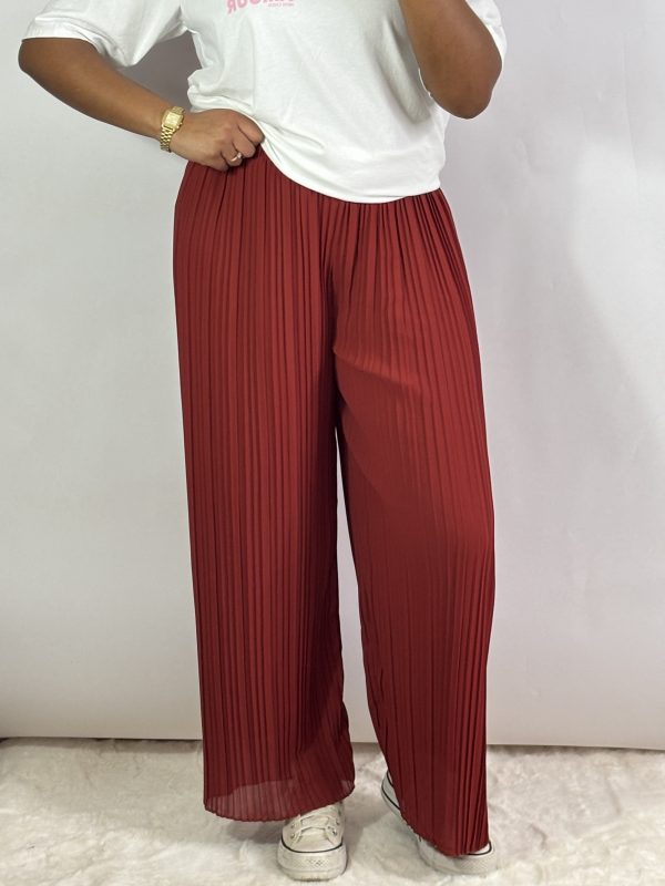 Pantalon Adrianna terracotta