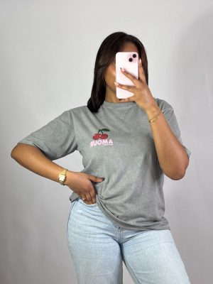 T shirt amour gris